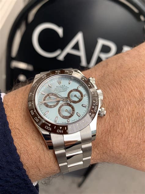 rolex daytona platinum ice blue retail price|rolex daytona blue dial platinum.